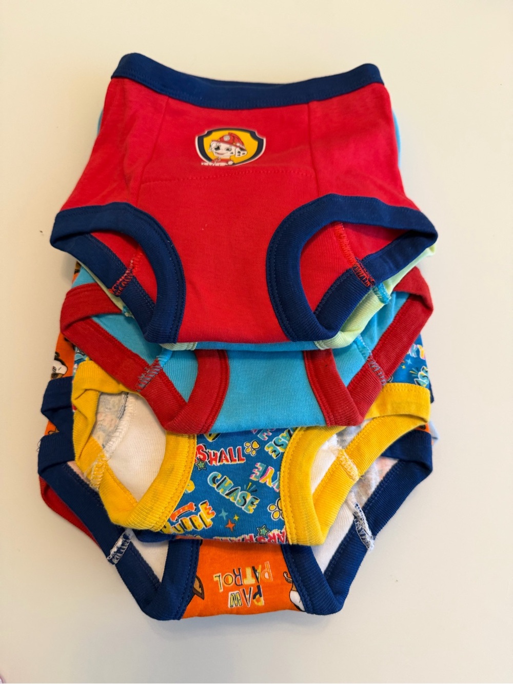 Paw Patrol Kids Red & Multicolor Training Underwear - 6 pack 3 T